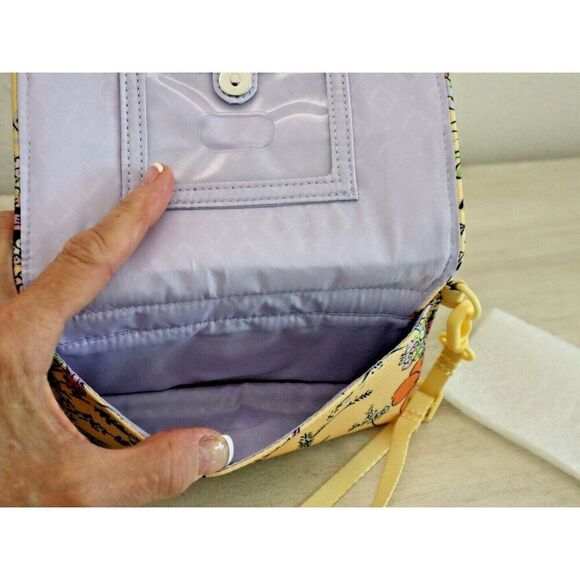 Vera Bradley 26425 Sunlit Garden ReActive RFID Compact Crossbody/Wristlet Bag - Picture 12 of 14